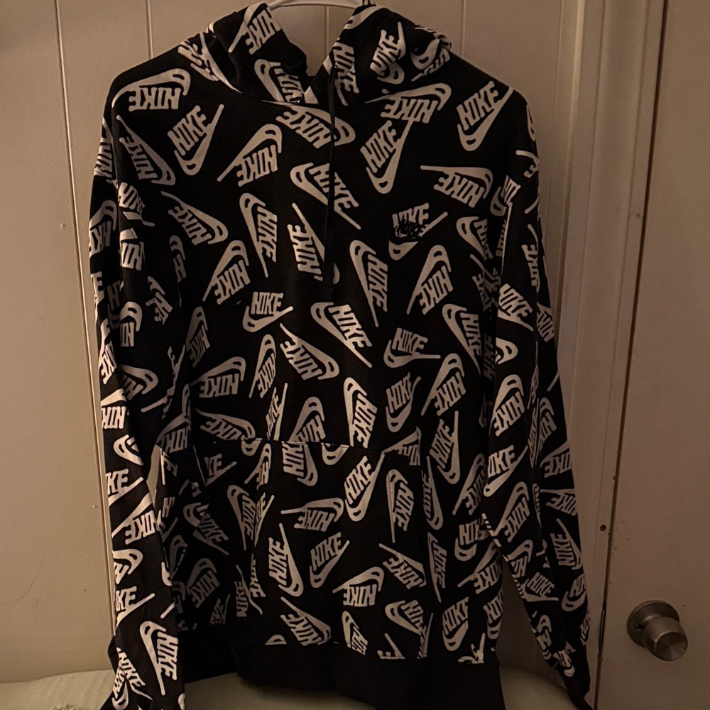 Nike Monochrome Logo Print Hoodie